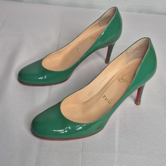 Christian Louboutin Green Patent Leather Classic Pumps EUR 36/US 6 - Picture 6 of 17